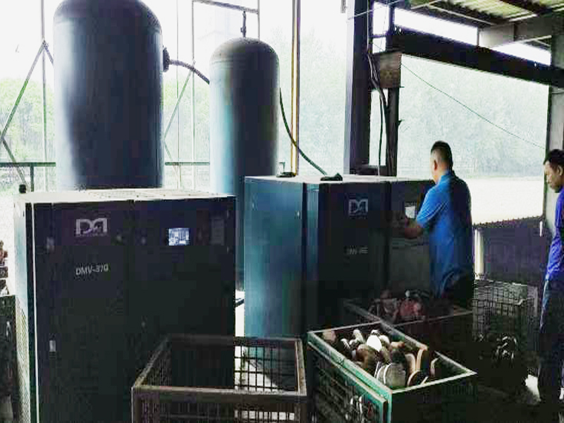 上海某制造阀门有限公司采购德蒙变频空压机案例